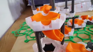 marble track - drop tube (gravitrax compatible by using my 6 exits basic tile)