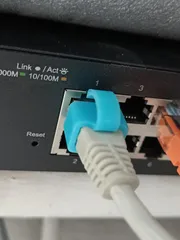 Ethernet | RJ45 clip to secure/repair/fix broken tab