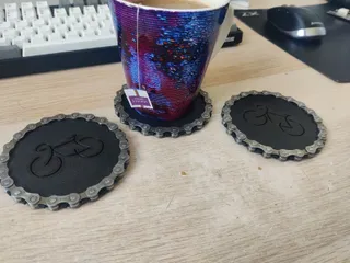 Bike Chain Coaster