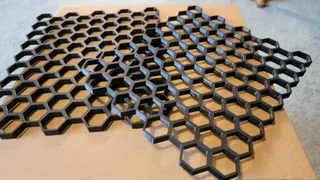 Honeycomb storage wall