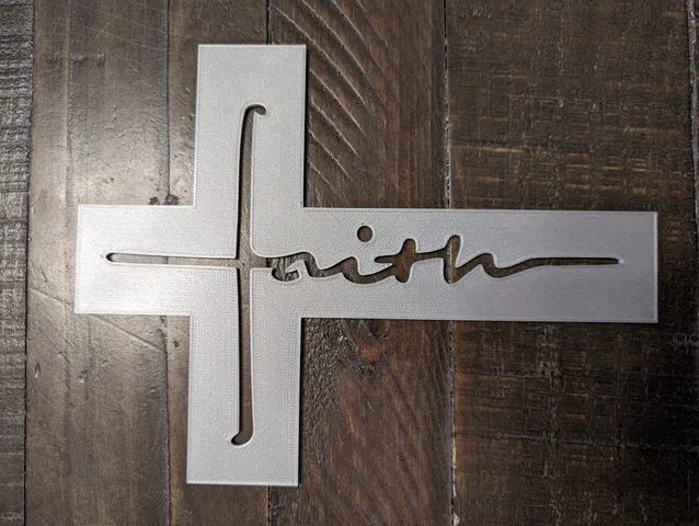 Faith Cross by SpartanMetalWorks | Download free STL model | Printables.com