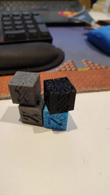 Make of impossible pass through calibration cube | fidget helix by ...