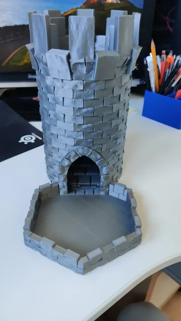 Make of Modular Dice Tower by Dracios | Download free STL model ...