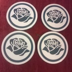 Rose Design Drink Coaster