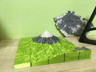 Mt. Taranaki (New Zealand) - 3D puzzle