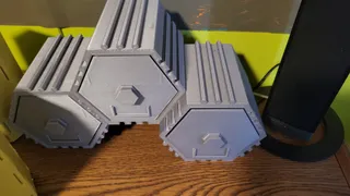 Hexabox (modular and interlocking storage system)