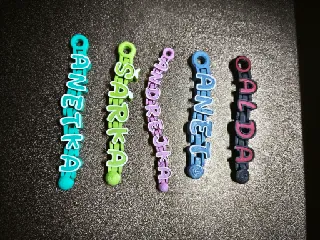 Flex Letters Keychain (articulated sign) v2.0