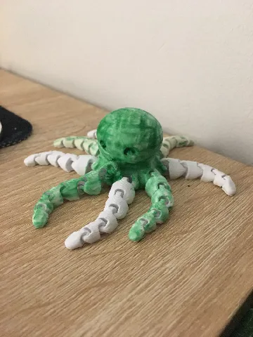 Articulated Octopus Fixed - No Brim by Underfrog | Download free STL ...