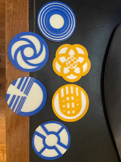 Make of Classic Epcot Logo Coasters by BMRC | Download free STL model ...