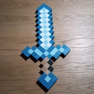 Minecraft Diamond Sword by WF3D