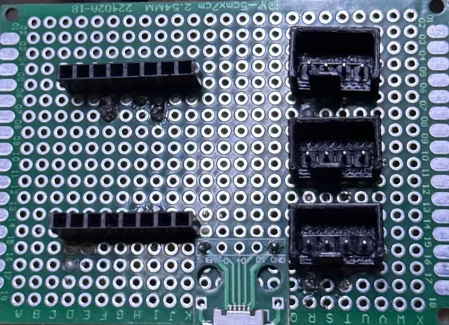 Make of 4-pin fan header connectors for 0.1
