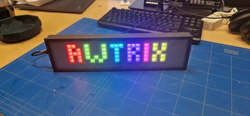 8x32 LED Matrix Frame with Diffuser Grid by fractalnoise | Download ...