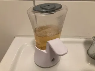 Threaded cap for soap dispenser refill