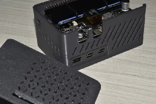 Raspberry Pi5 PCIE NVMe Case for 52Pi NVDAC HAT