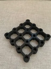 template for 4x4x4 LED cube