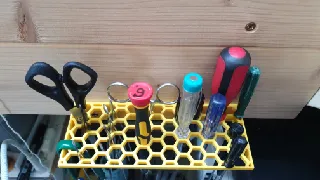 Honey Comb Screwdriver Holder Screw Mount Remix