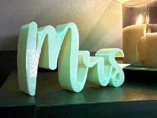 MR & MRS  Wedding Table Marker