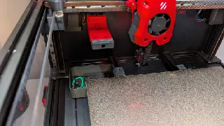 Voron Turtle Purge Bucket nozzle scrub catcher with build plate stops