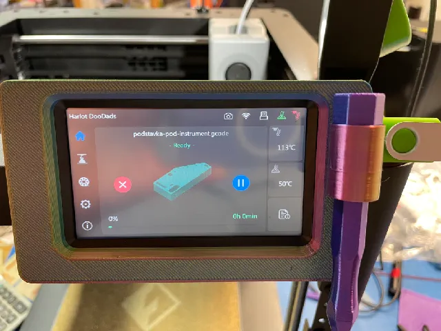FlashForge Adventurer 5M/5X Screen Bezel With Optional Stylus Holder by ...