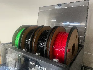 Cardboard Spool Ring for Bambu Lab AMS (parametric)