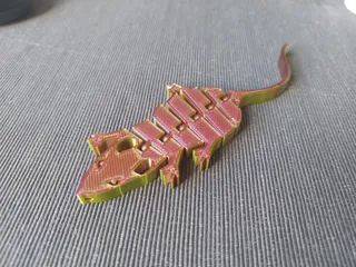 Articulated Flexi Rat Mouse Keychain