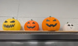 Vase mode Jack-o'-lantern - Halloween pumpkin lamp