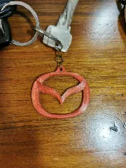 Mazda Logo 3D Keychain
