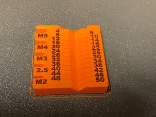 Metric screw measuring device
