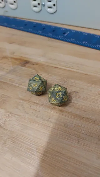 Deliberately unfair (and fair) d20 dice by Anachronist, Download free STL  model