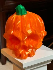 Pumpkin Skull - Low Poly