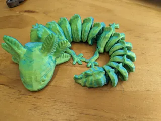 Articulated Axolotl With Articulated Arms and Legs