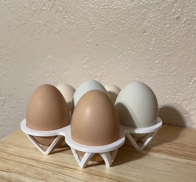 Make of Stackable Egg Storage by mbroachaz | Download free STL model ...