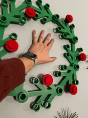Giant LEGO Wreath (No Supports Needed!)