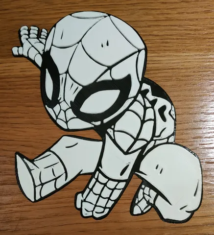 HueForge Black and White Spider Man/DIY kid's art project by Joseph ...