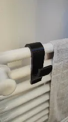 Radiator towel hook