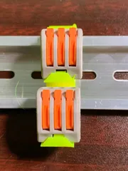 DIN rail mount for wago clone lever terminal blocks