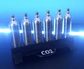 CO2 capsule rack