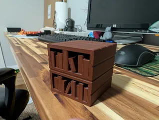 Minecraft knihovna (Minecraft Inspired Bookshelf)