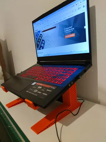 Laptop stand (sample) by argoroots | Download free STL model ...