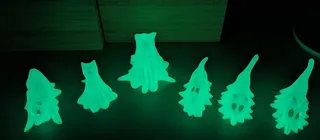 A Trio of Halloween Ghost Dogs