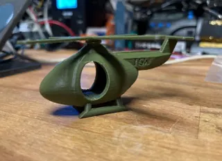 Print in Place Helicopter - No Supports