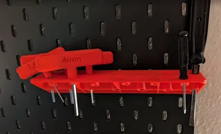 Screwdriver rack for IKEA Skadis