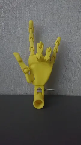 Poseable articulated hand model by Michael Wycoff | Download free STL ...
