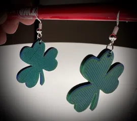 Solid Shamrock Earrings