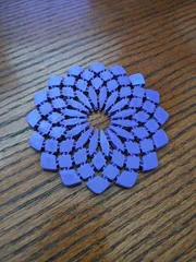 Sunflower fabric coaster