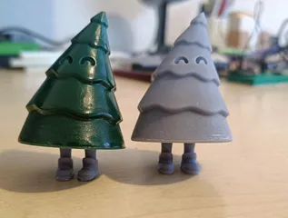 Cute Christmas tree with shoes (print in place)