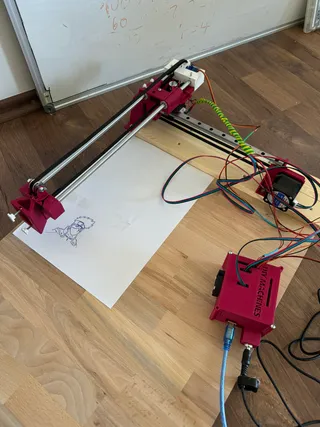 Easy 3D Printable CNC Drawing Machine - Draw on Cakes, Phones, Paper ...