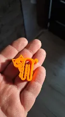 Small Clip with cuty cat shape - for bag & other packaging / No support