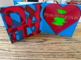 Valentines Day Card Heart Love Ahava - Love - אהבה