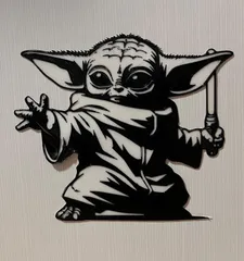Baby Yoda Grogu - wall art